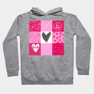 Valentine's Day Lovers Colorful Design Hoodie